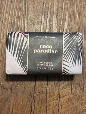 Bath & Body Works Coco Paradise Shea Butter Cleansing Bar - Pink, Black & Gold
